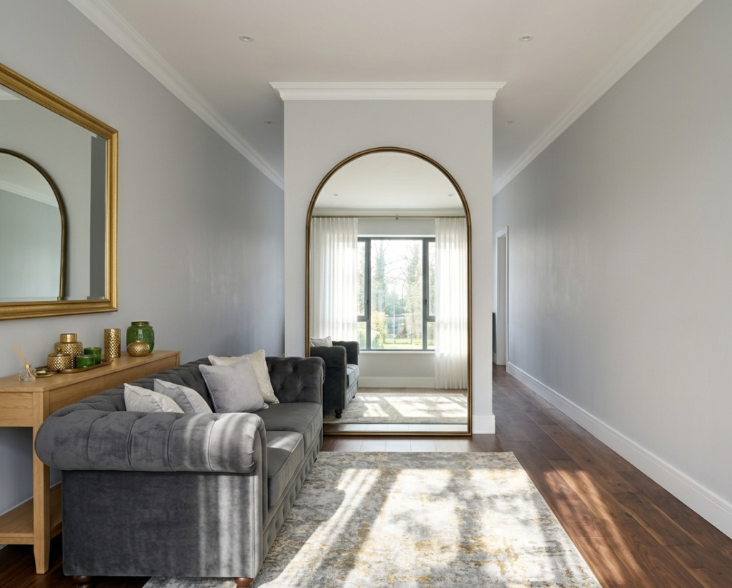 Add a Large Mirror Opposite a Window