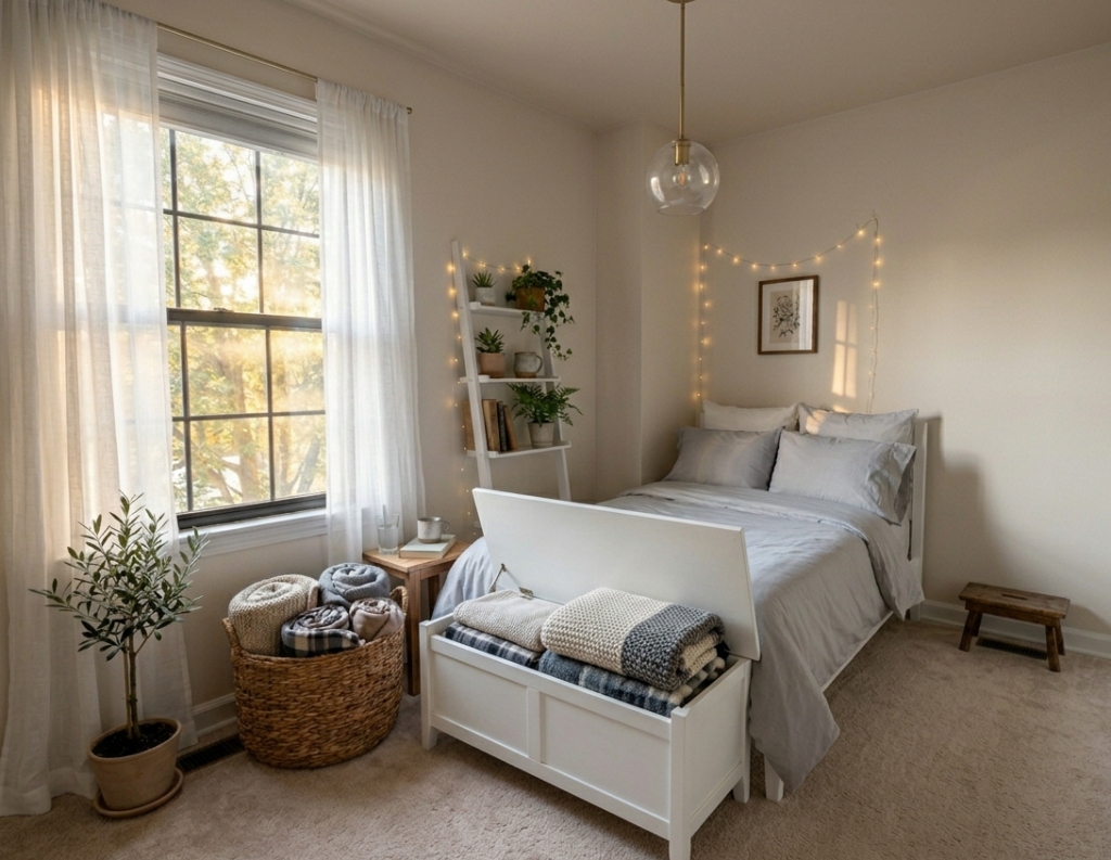 Add a Small Bench at the Foot