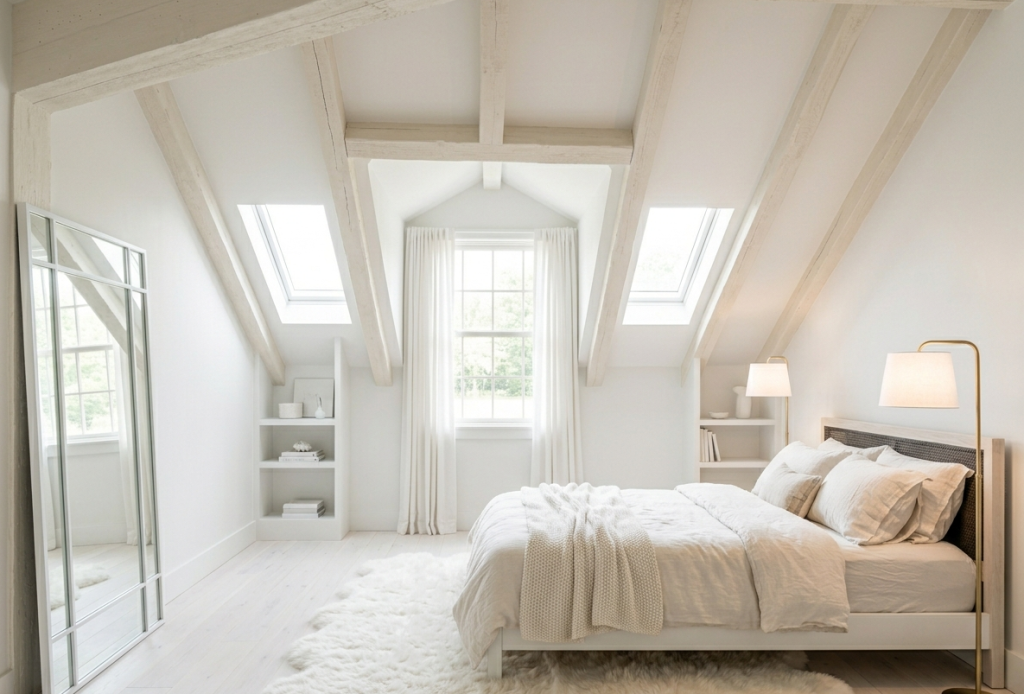 All-White Attic Sanctuary