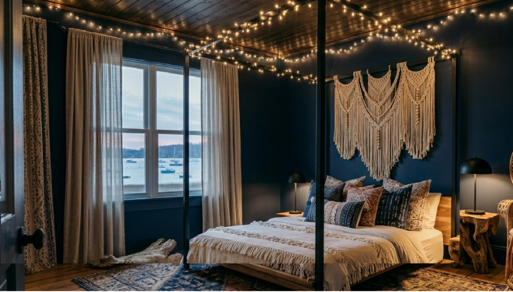 Beachy Boho with Navy