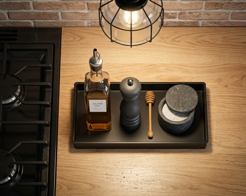 Corral Small Items on a Tray