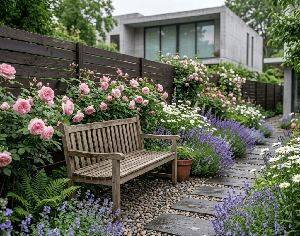 Cottage-Style Flower Border