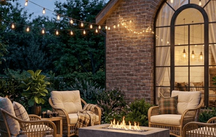 Cozy Fire Pit Lounge