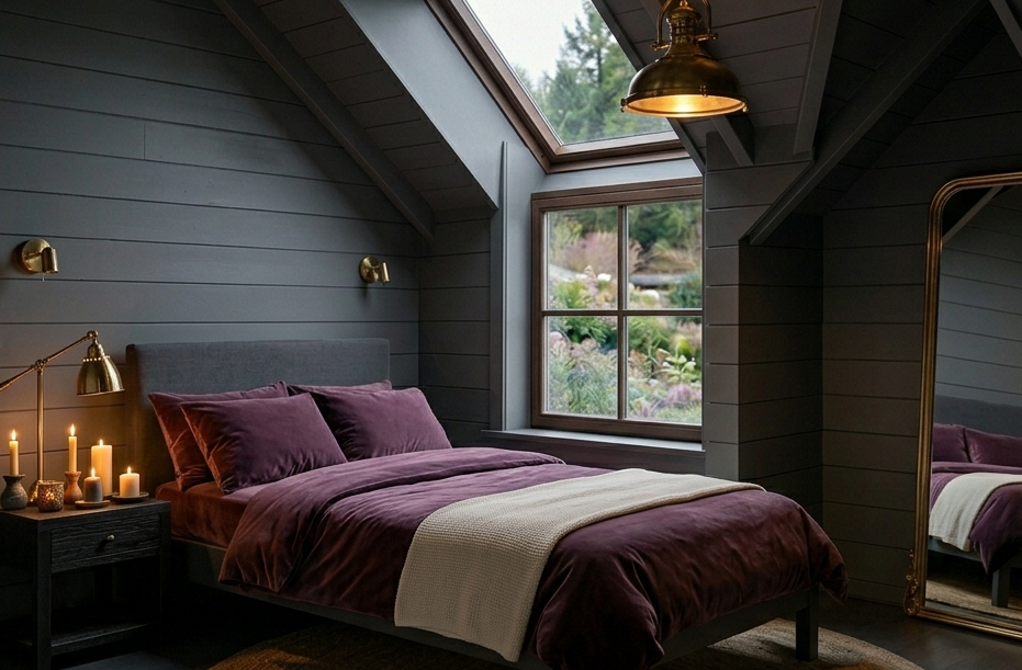 Dark & Moody Attic Sanctuary
