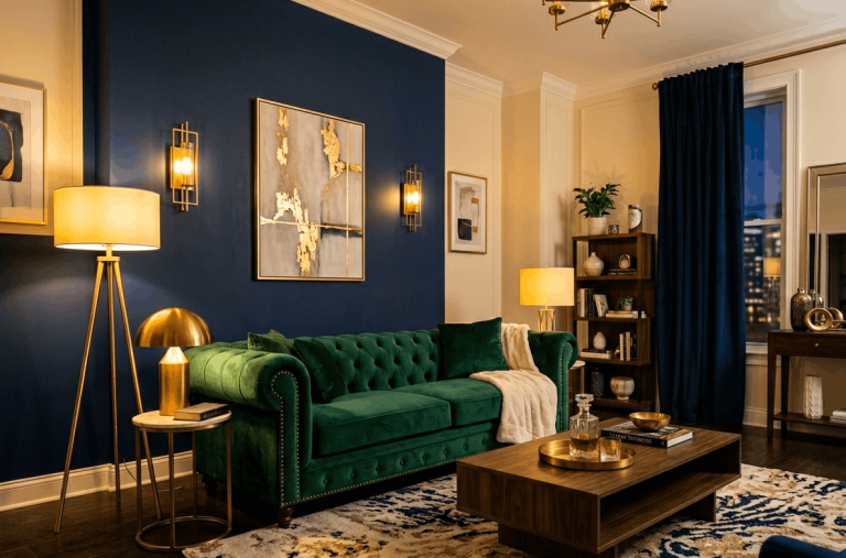 21 Blue & Green Living Room Ideas