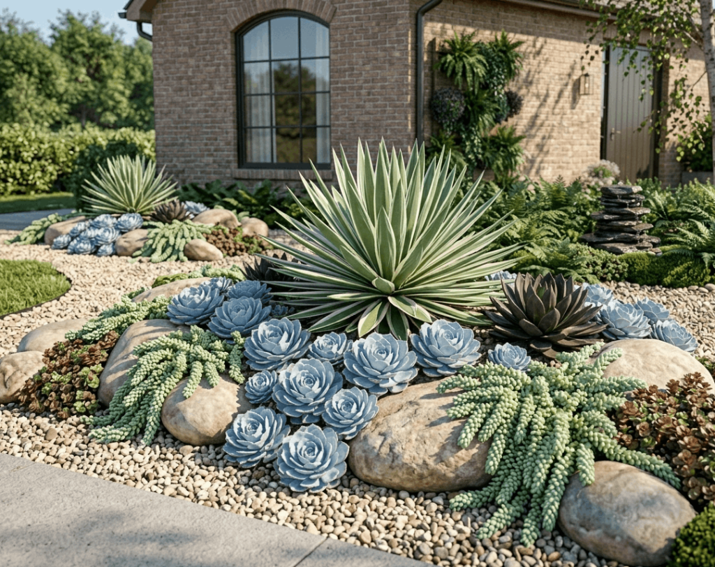 Drought-Tolerant Succulent Garden