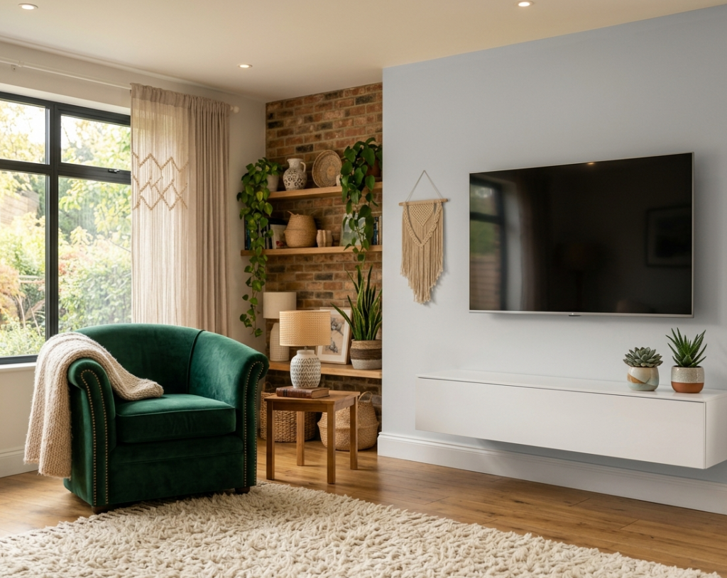 Floating Media Console