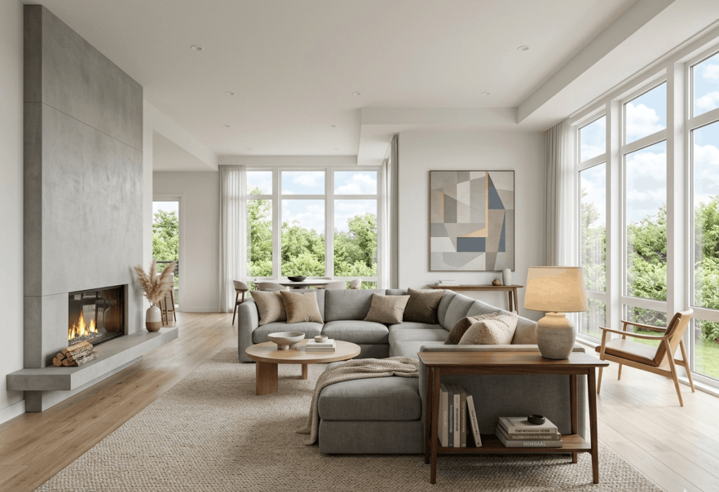 Floating Sectional for Open Floor Plans