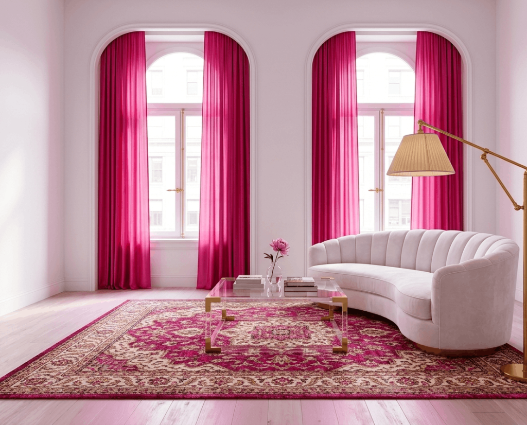 Fuchsia Pink Curtains