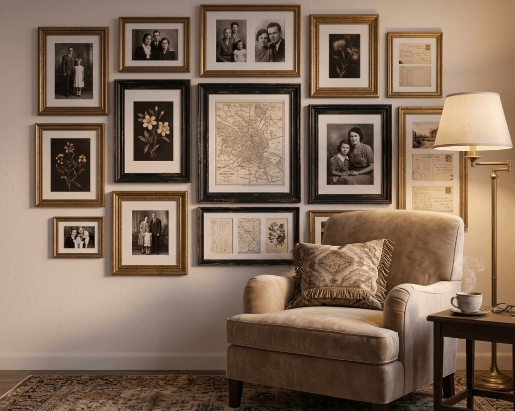 Gallery Wall with Personal Photos