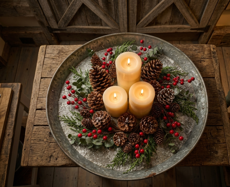 15 Farmhouse Christmas Kitchen Decor Ideas