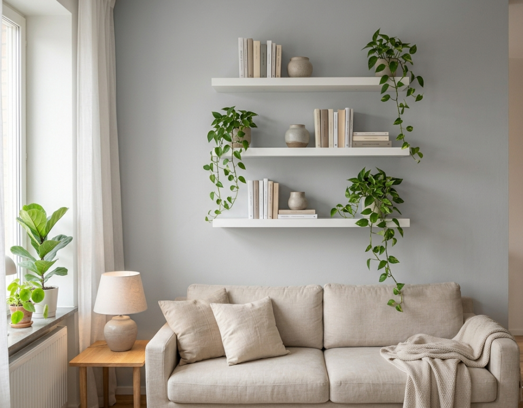 Hang Floating Shelves for Vertical Storage