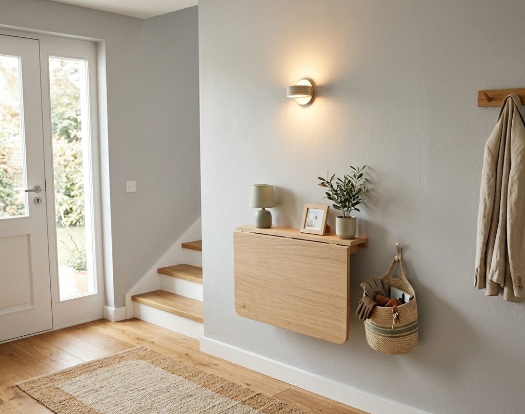 Install a Wall-Mounted Drop-Leaf Table