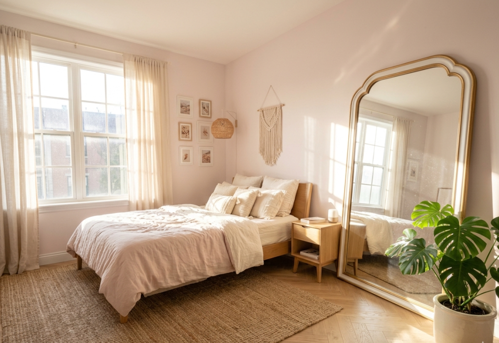 Light Color Palette with One Accent Wall