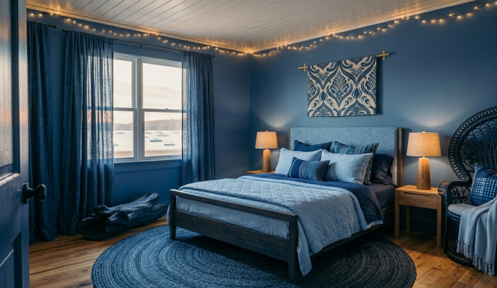 Monochromatic Blue Layering