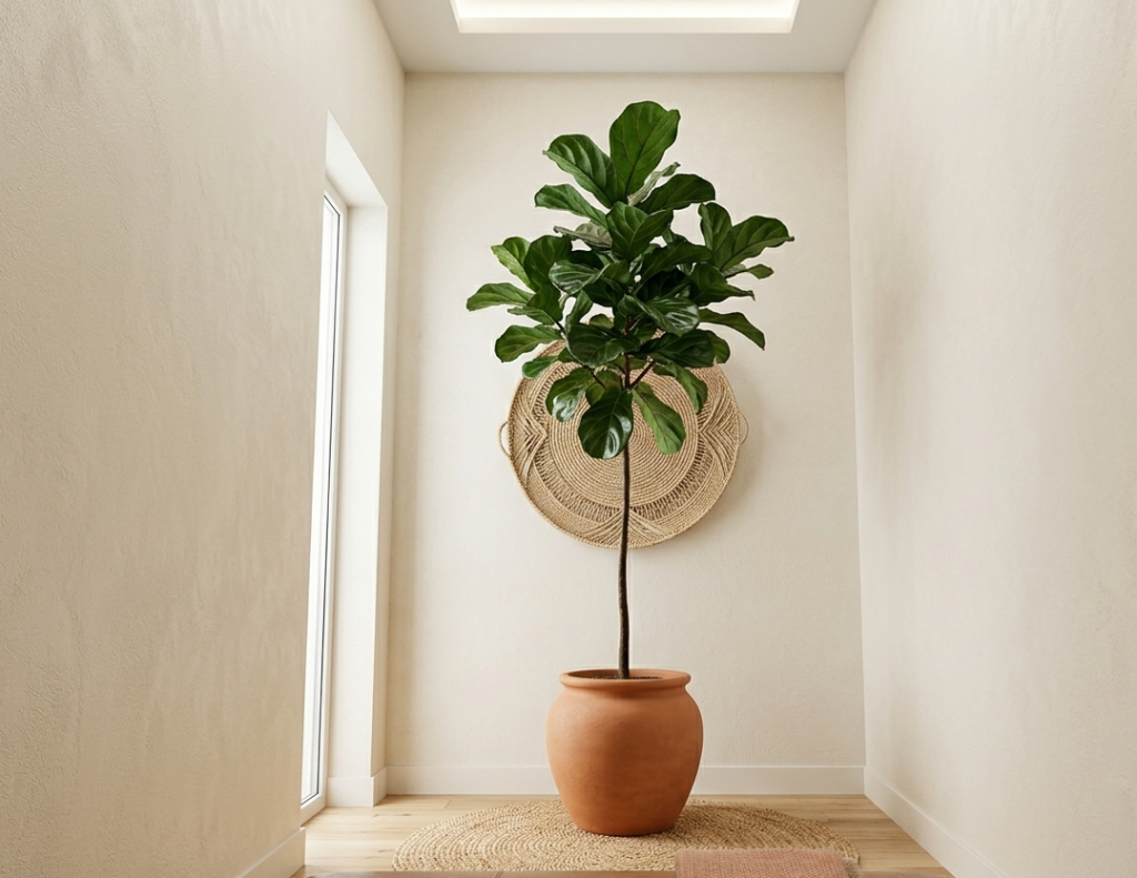 Place a Small Potted Tree in the Corner