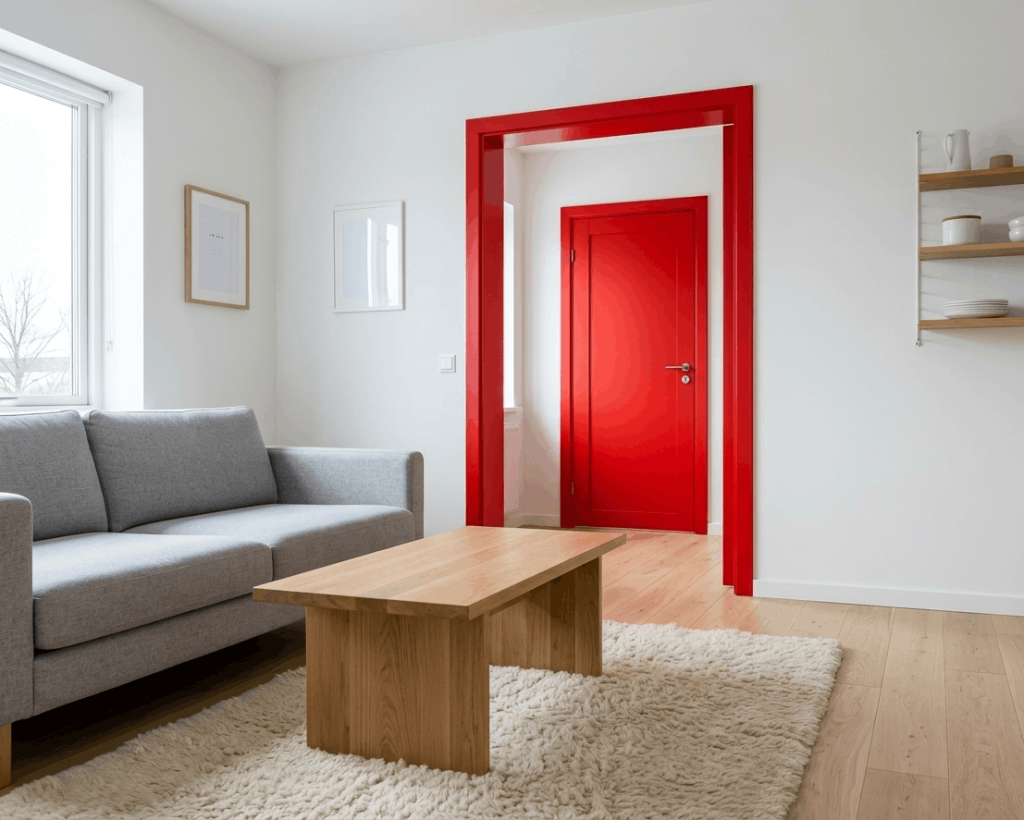 Red Door or Window Frame