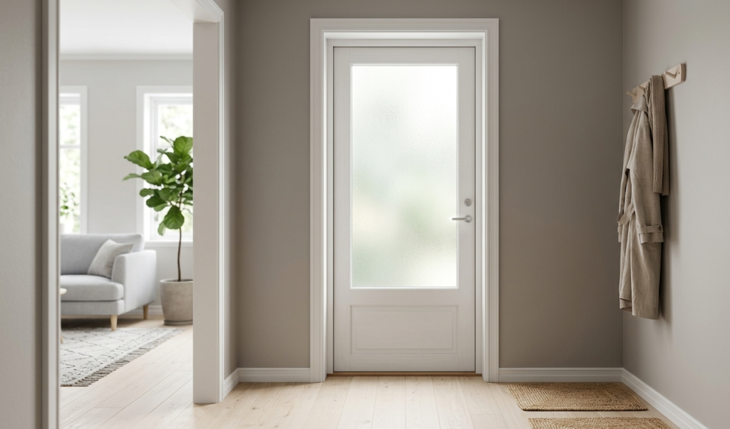 Replace a Solid Door with a Frosted Glass Door