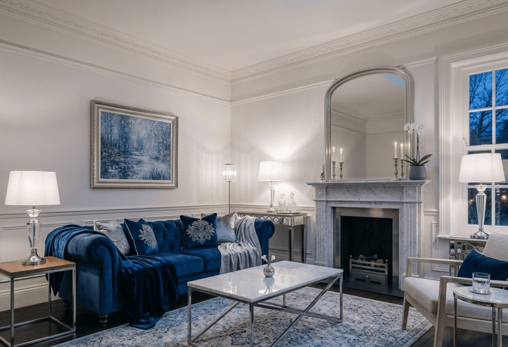 Royal Blue and Marble