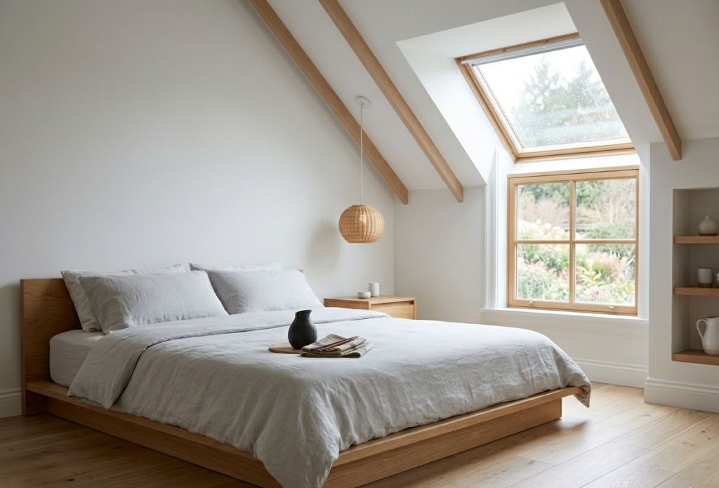 Scandinavian Minimalist Attic Retreat