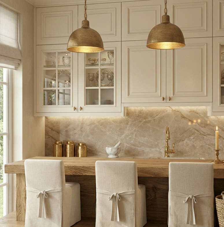 Slipcovered Bar Stools