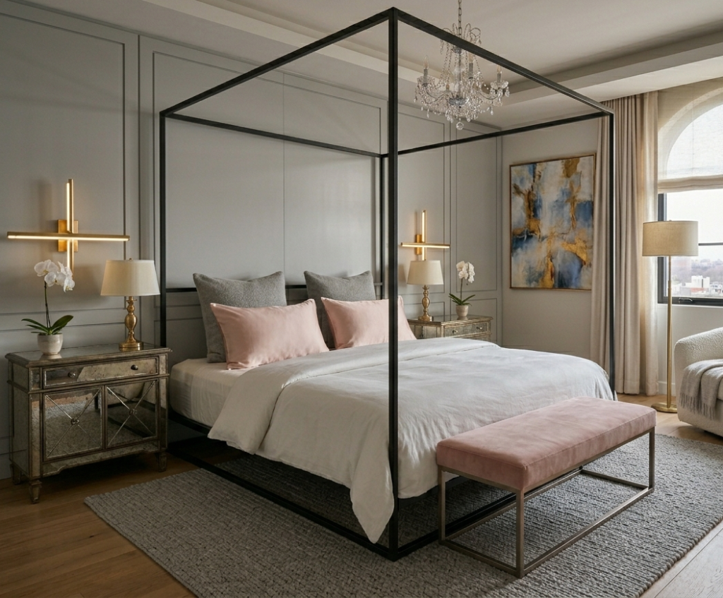 Soft Grey and Blush Pink Palette