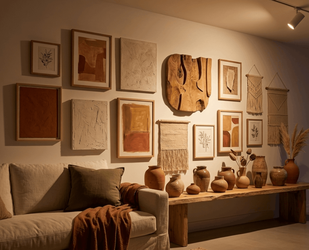 Terracotta Gallery Wall