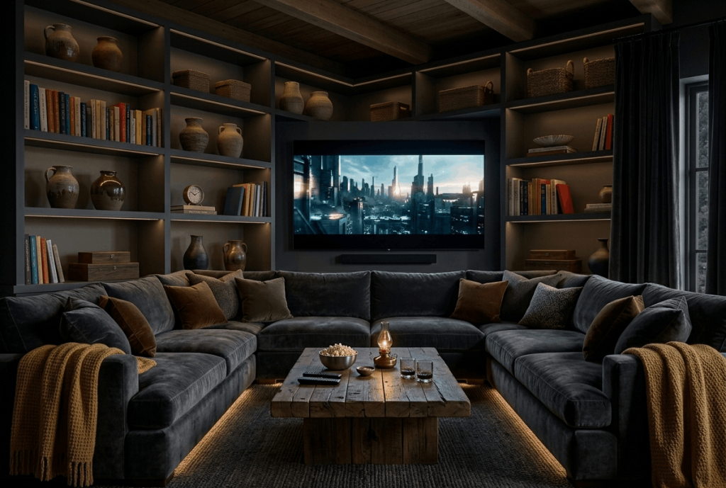 U-Shaped Sectional for Movie Nights