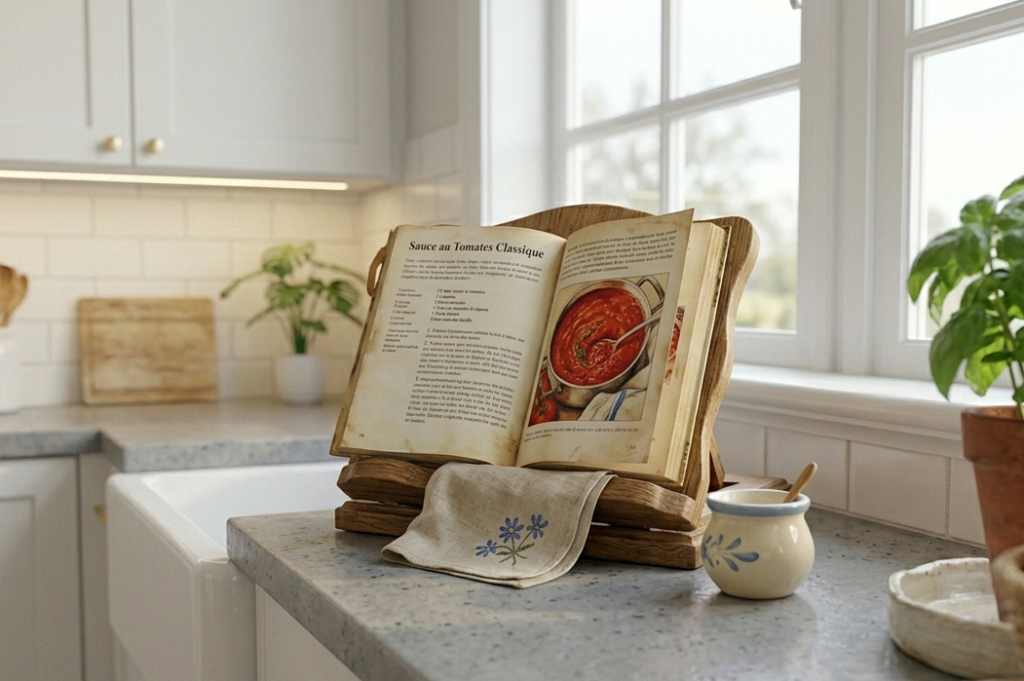 Use a Cookbook Stand as Decor