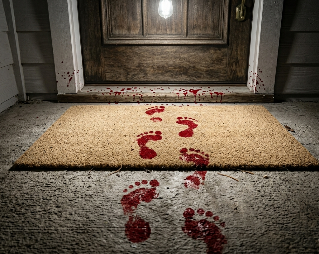 Bloody Footprints Mat