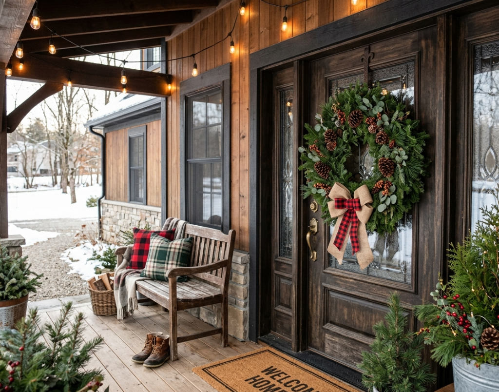 Classic Evergreen & Pinecone Wreath