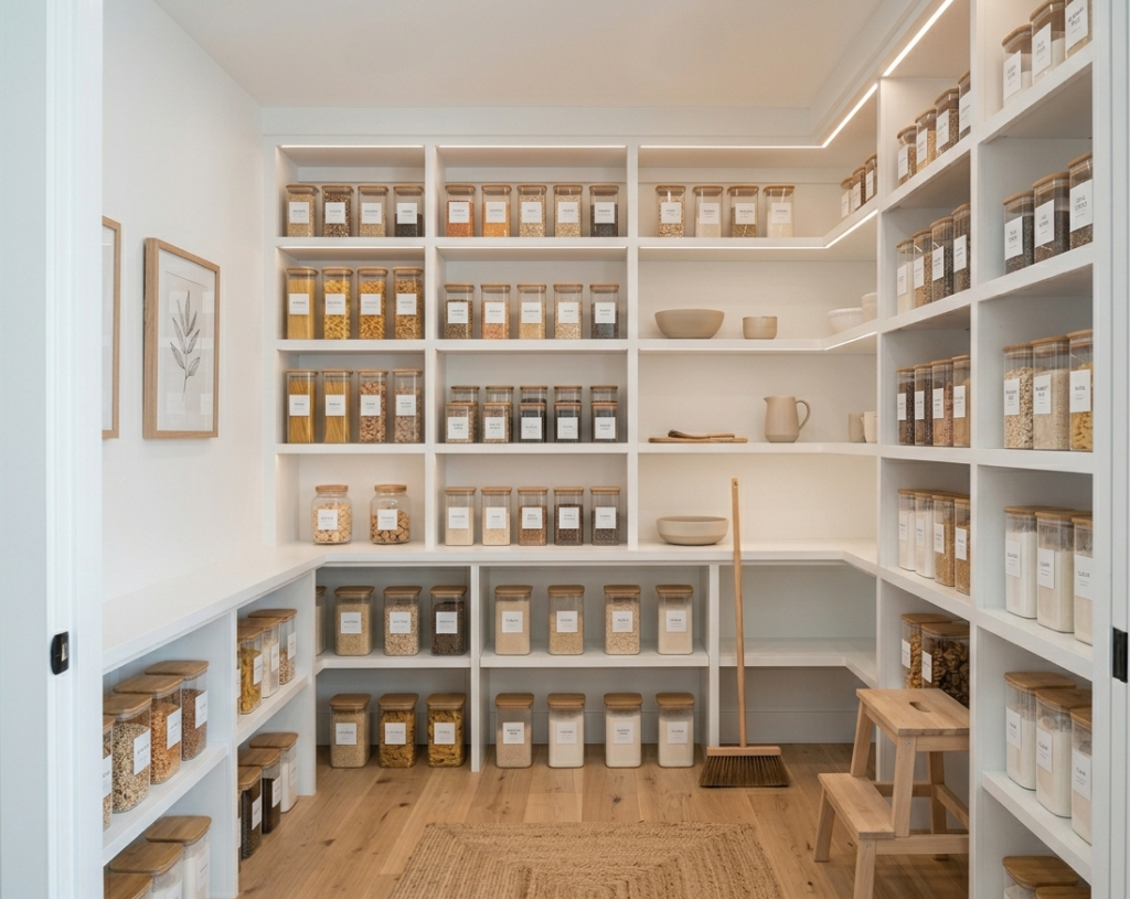 Clear Glass Jars with Labels