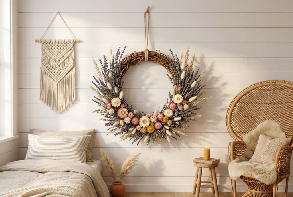 Dried Floral & Lavender Wreath