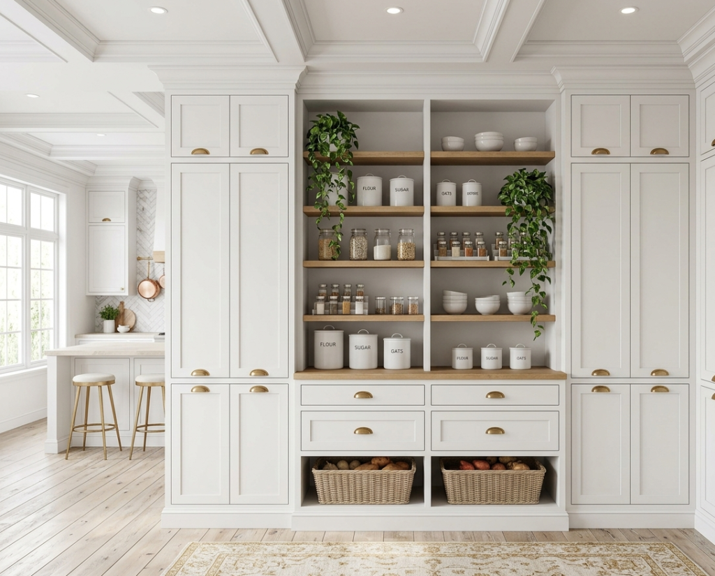 Floor-to-Ceiling Pantry Wall