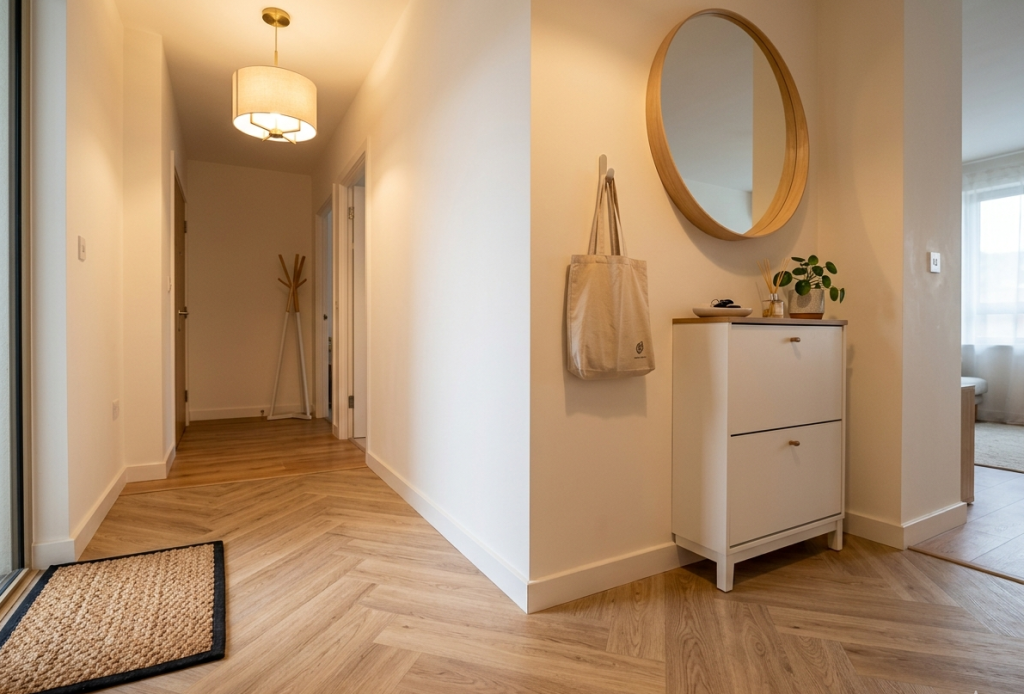 Flooring Fix with Peel-and-Stick Tiles