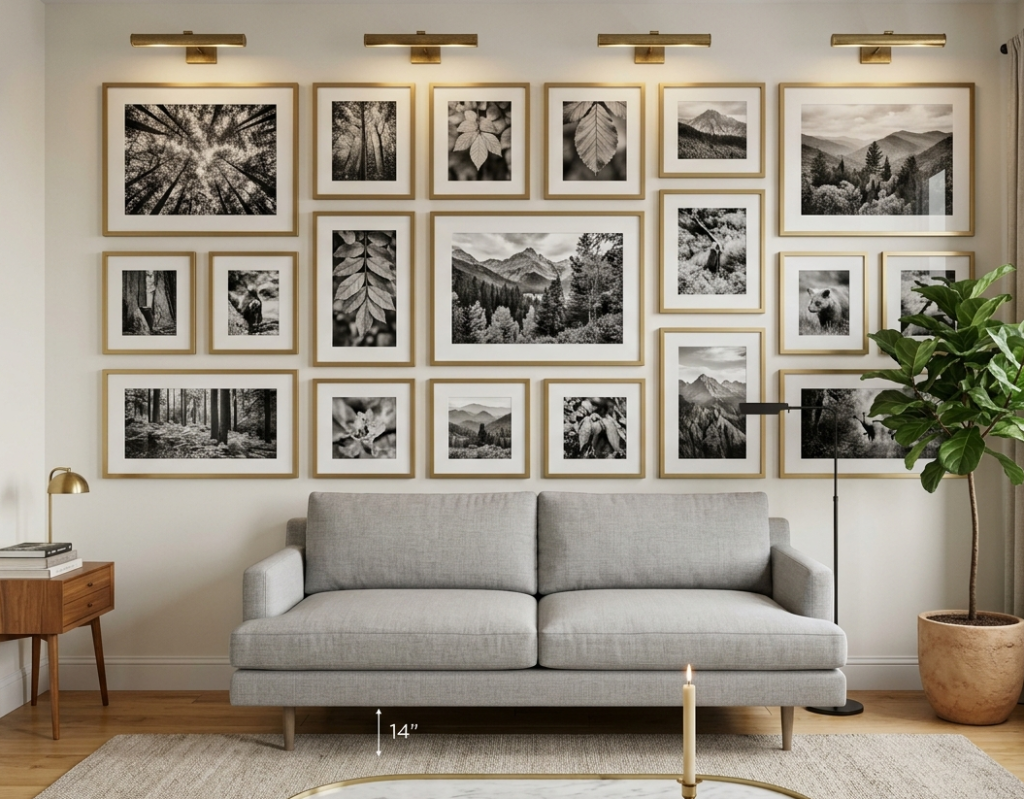 Gallery Wall + Floating Sofa