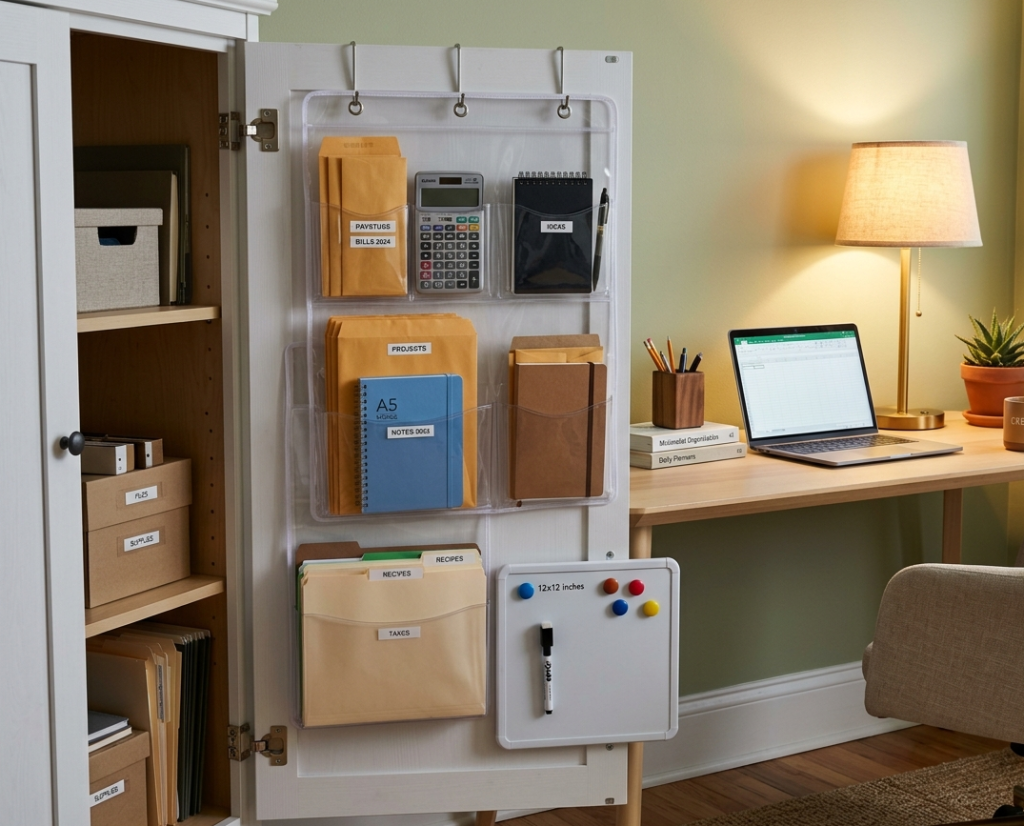 Hanging File Holders on Cabinet Doors