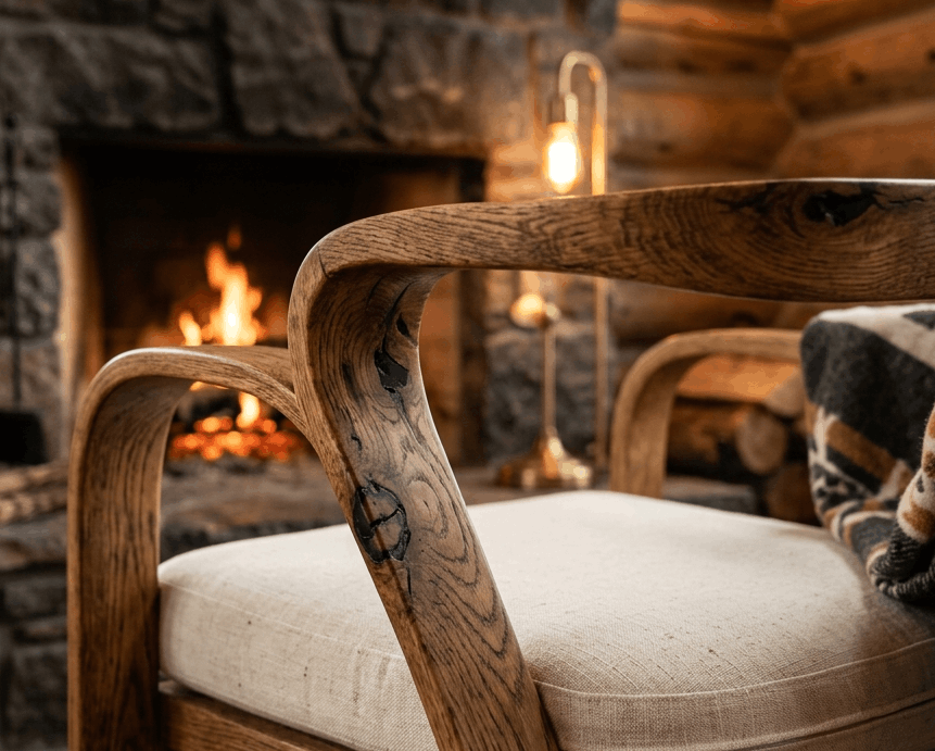Knotty Oak Armchair