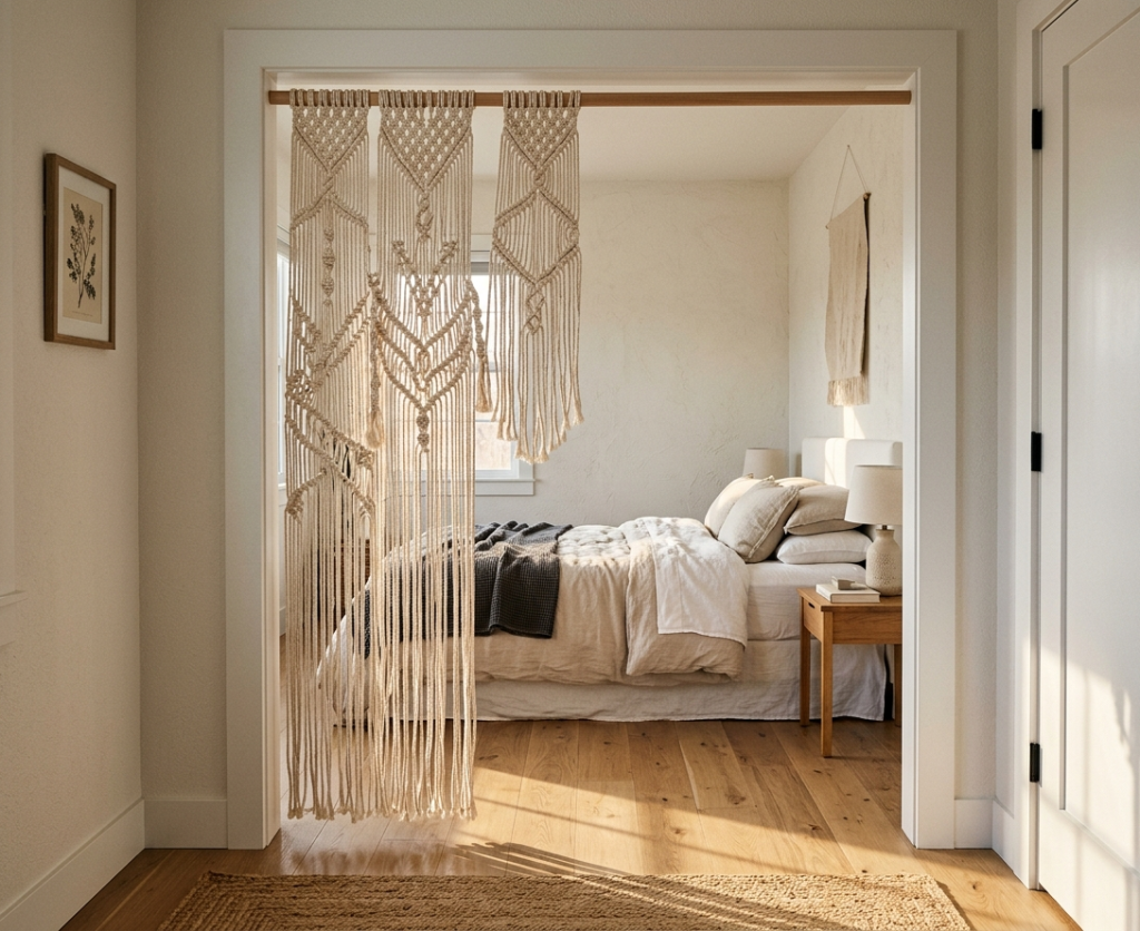 Macrame Curtain (No Hanging Rod Needed)