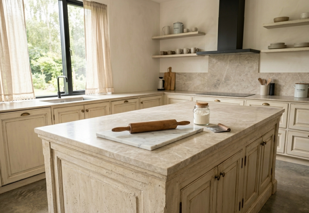 Marble Pastry Board & Rolling Pin