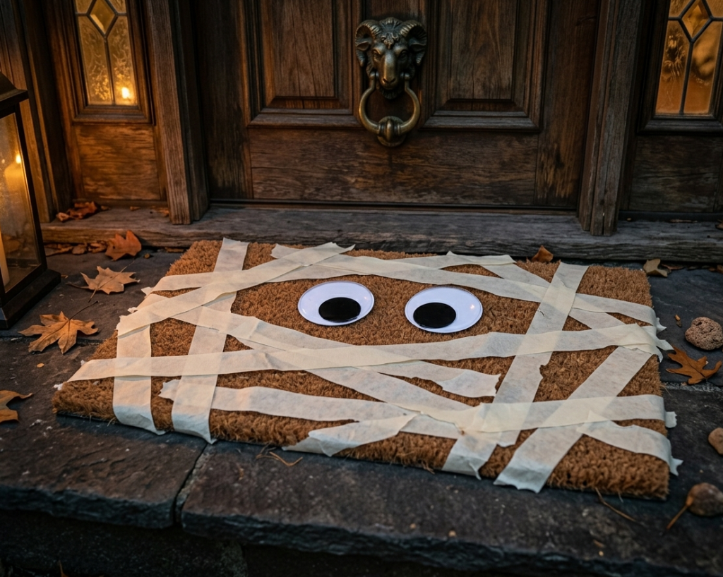 Mummy Wrap Door Mat