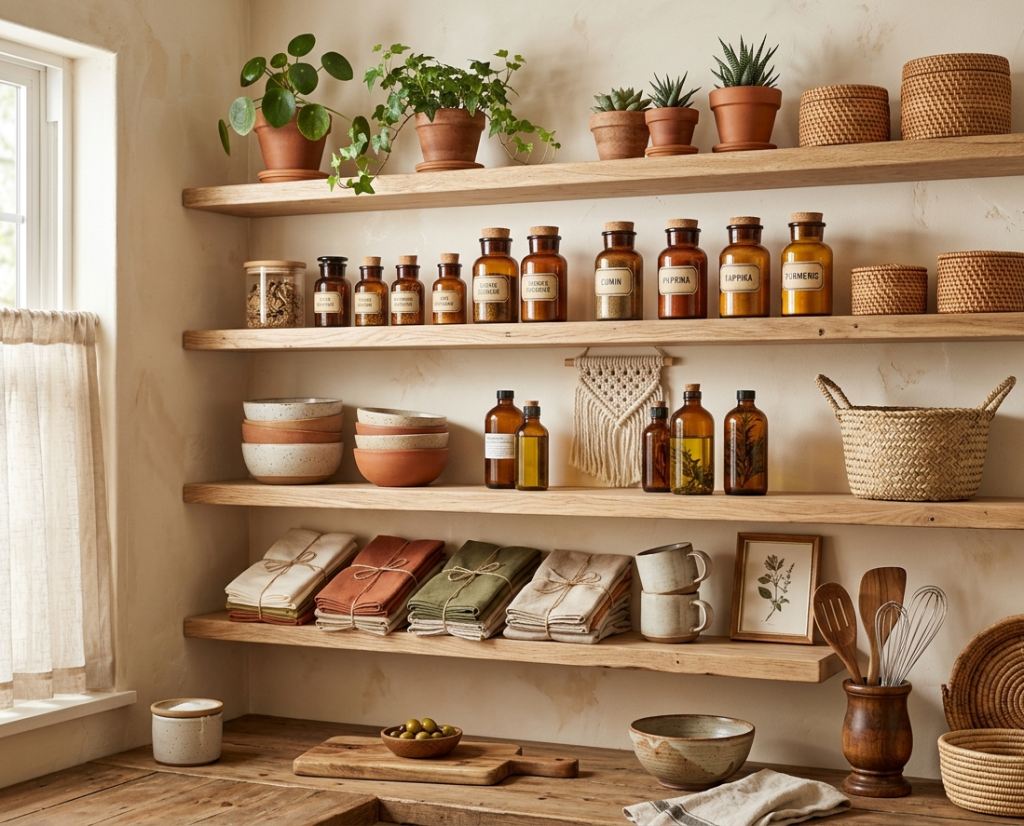  Open Shelving Pantry Wall