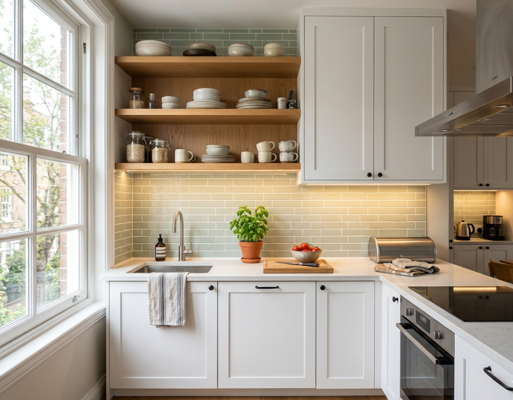 Peel-and-Stick Backsplash Transformation