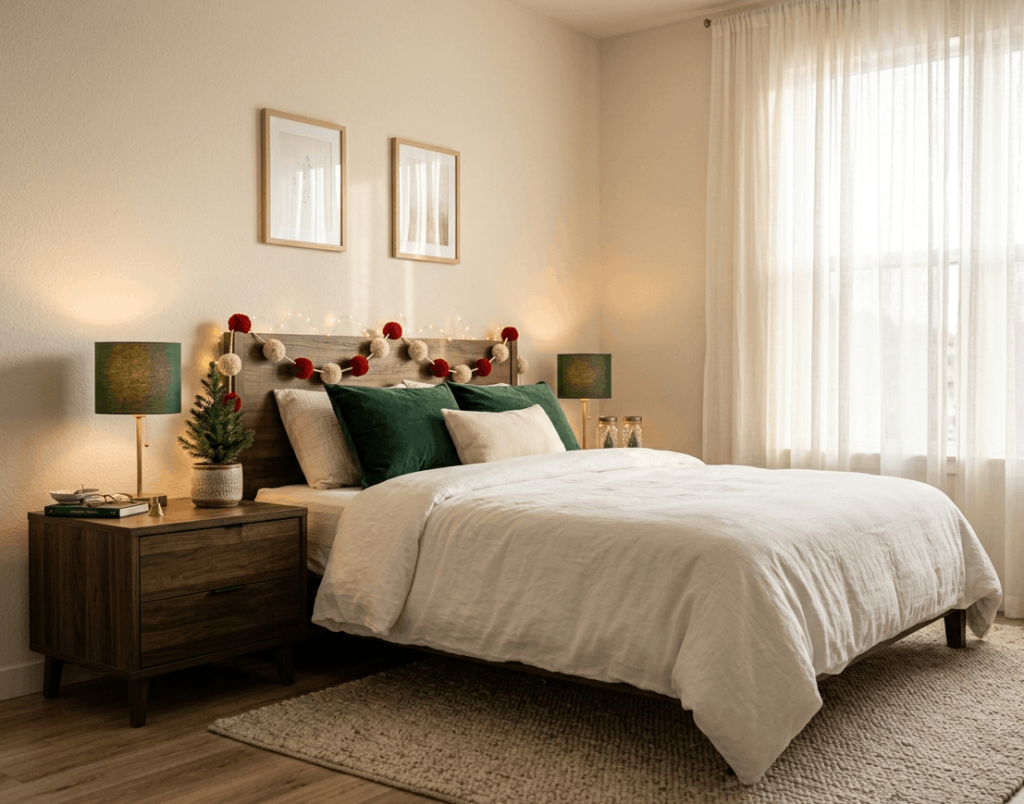 Pom-Pom Garland Headboard