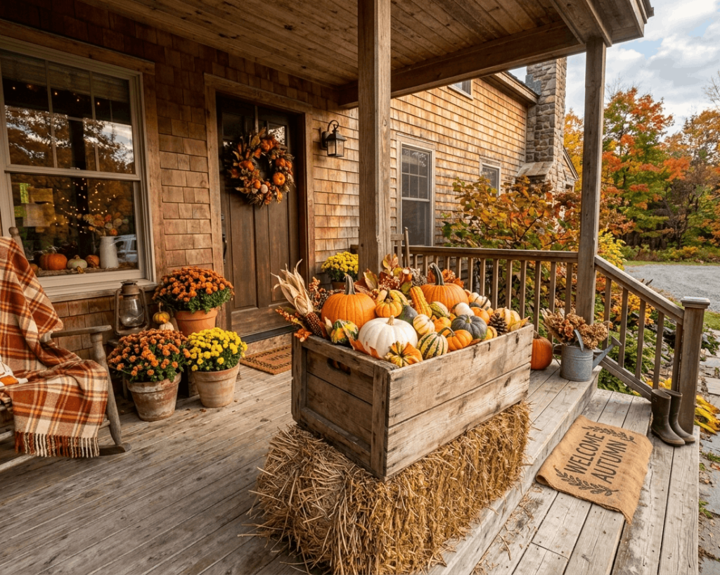 Pumpkin and Gourd Display