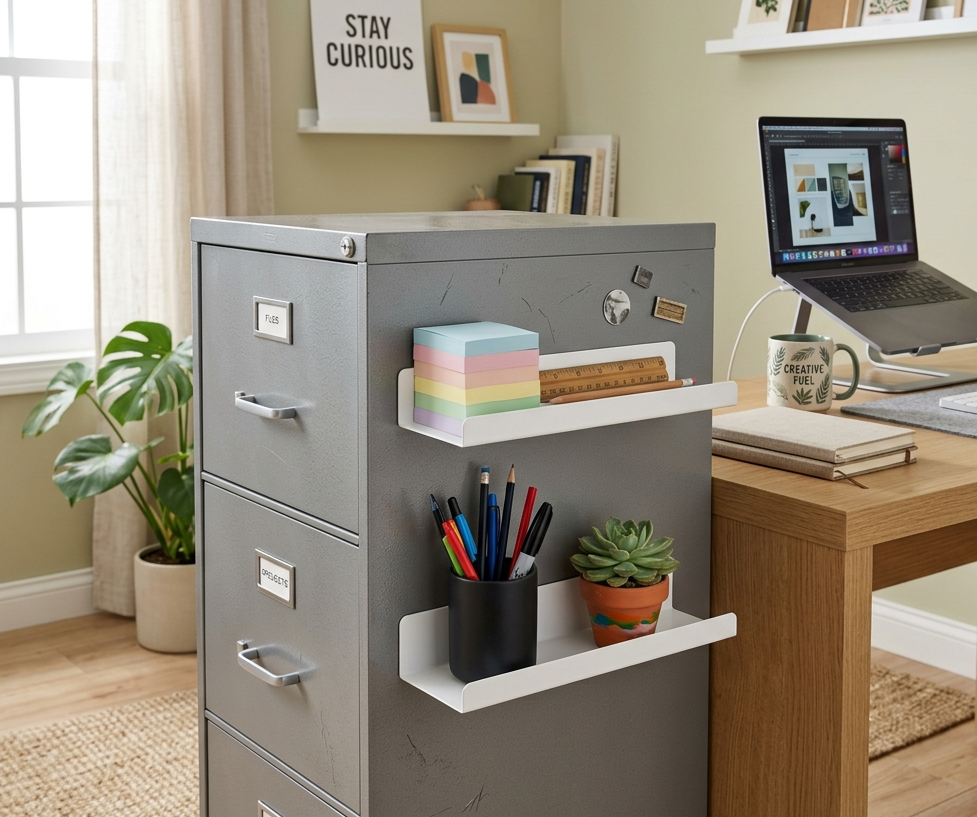 Slim Magnetic Spice Racks for Supplies