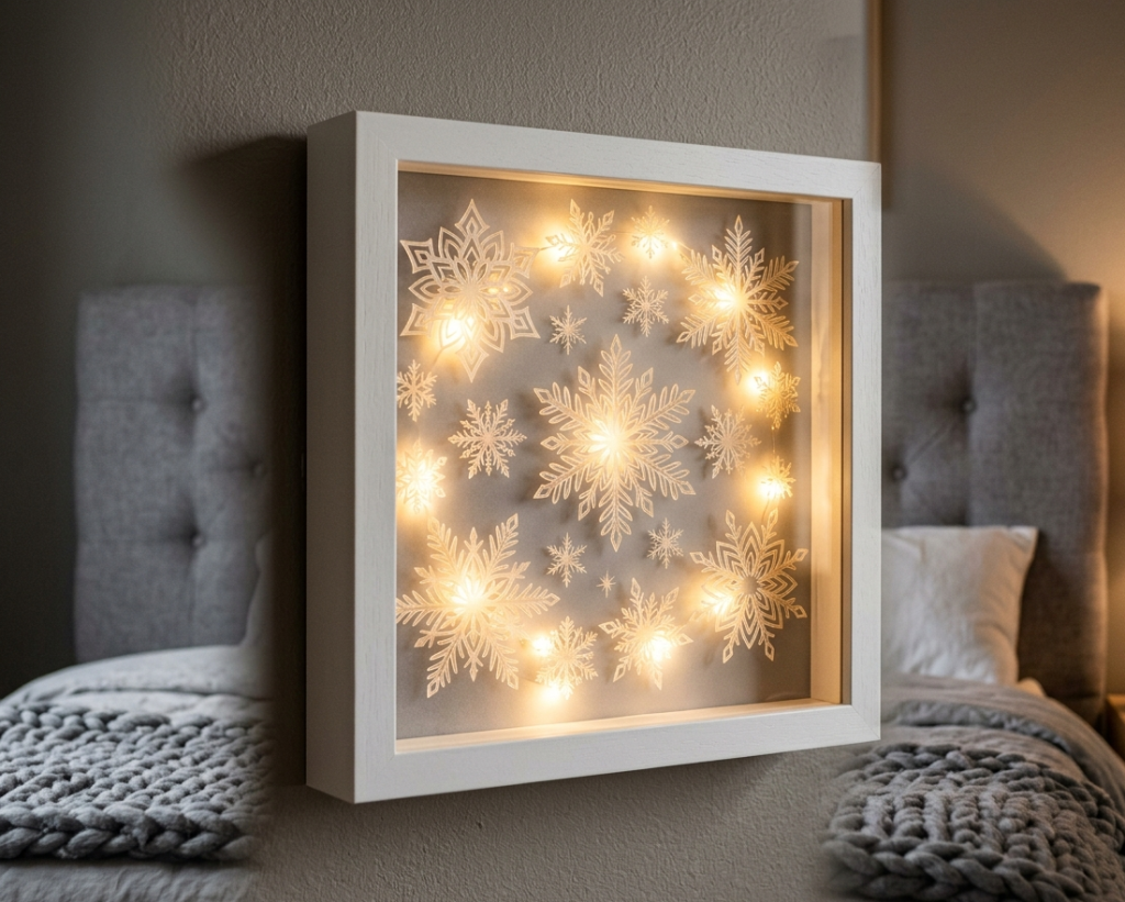 Snowflake Shadow Box Light