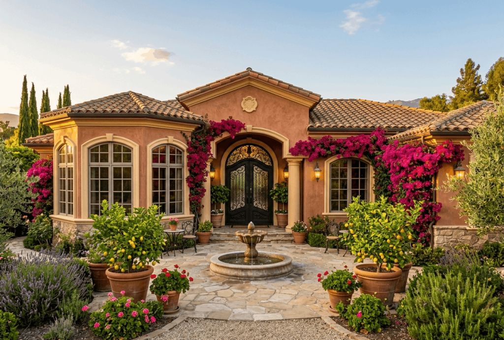 Terracotta with Warm Beige Trim