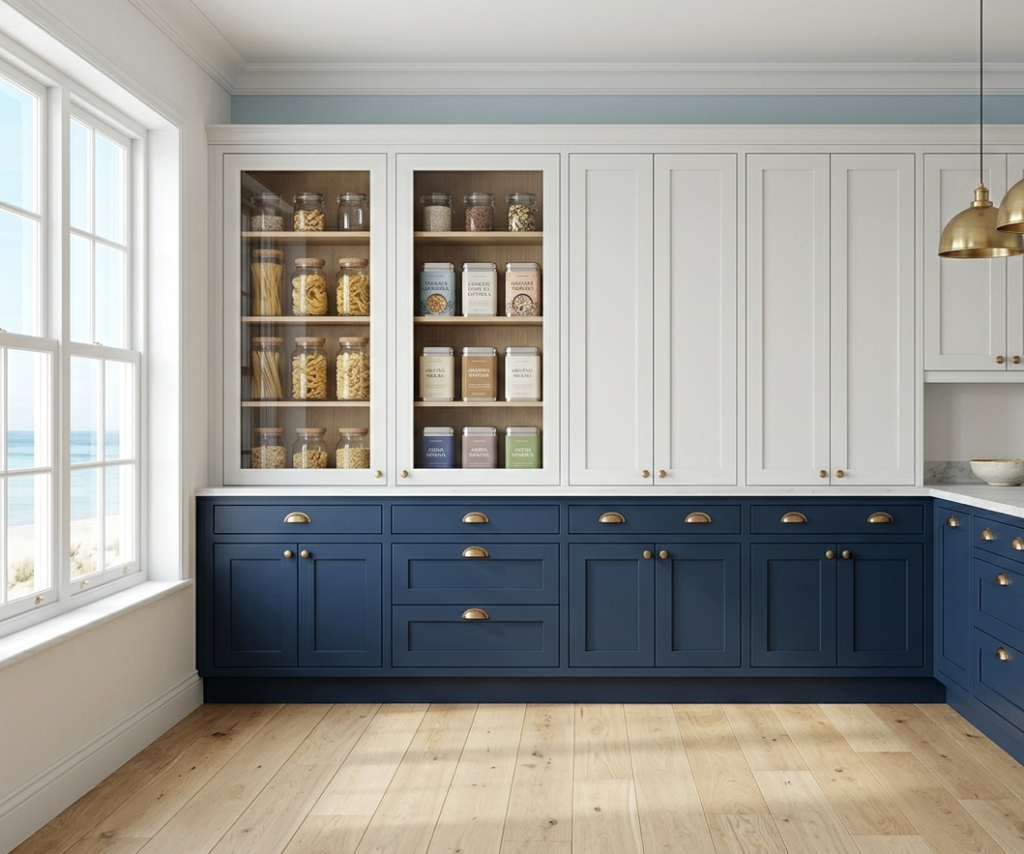 Two-Tone Pantry Cabinet