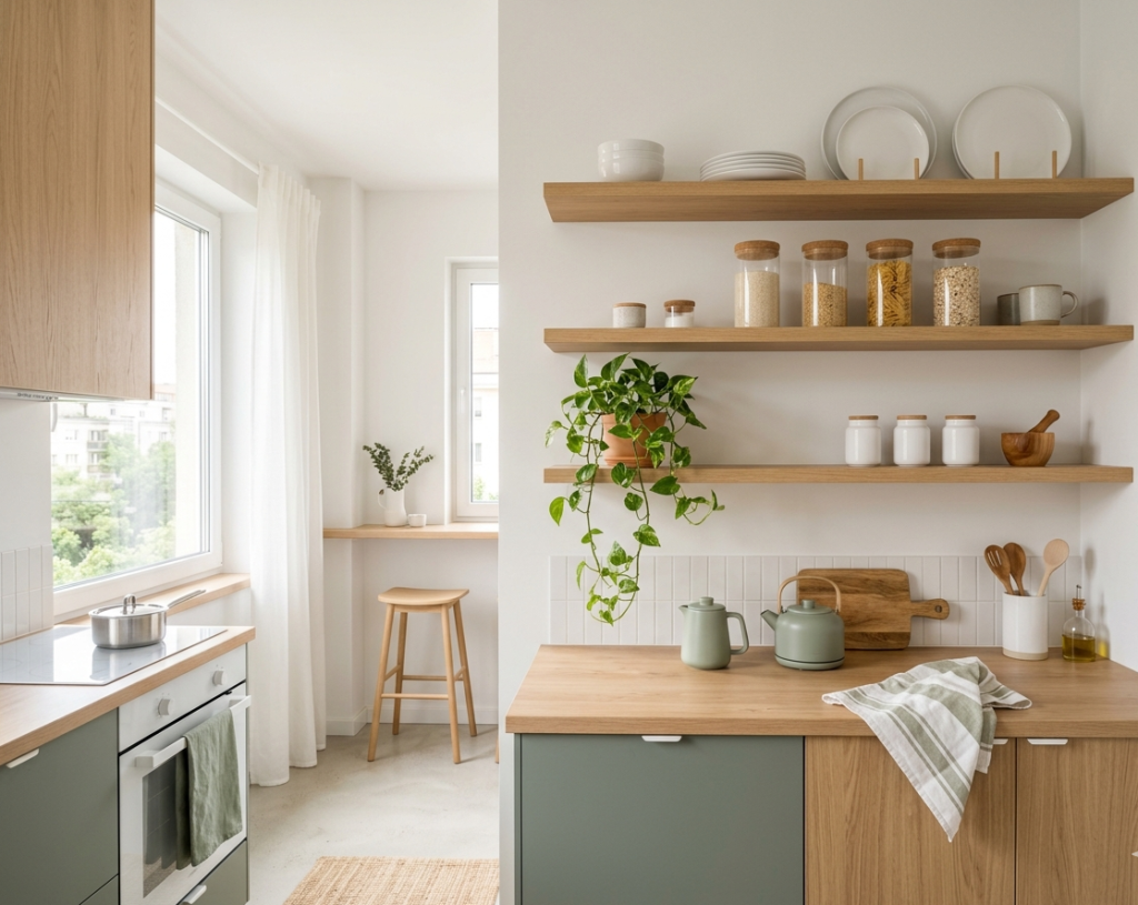 Use Open Shelving to Create Airiness